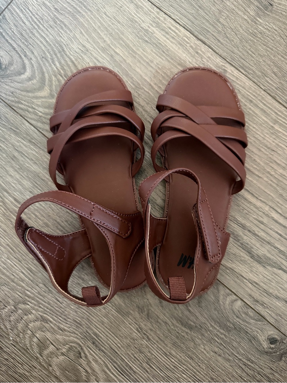 H&M Girls Brown Strappy Sandals